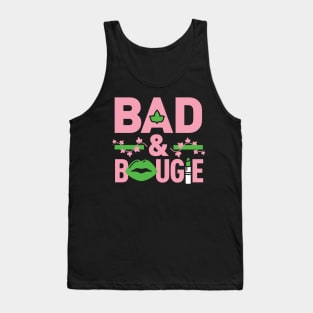 Bad and Bougie 1908 AKA Pretty Girls Ivy Pearls Pink Green Phirst Pham Tank Top